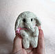 Elephant brooch made of wool. Brooches. handmade toys by Mari. Online shopping on My Livemaster.  Фото №2