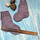Order Knitted socks for children, wool socks for kids, purple socks. knitsockswool. Livemaster. . Socks Фото №3