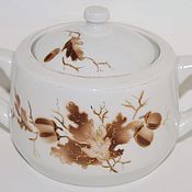 Чайная пара Сальвия, форма "Круглая", ЛФЗ, 1950-е гг