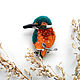 'Kingfisher 2 ' brooch, Brooches, Eniseisk,  Фото №1