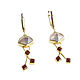 Garnet and quartz earrings, Long earrings natural stones. Earrings. Irina Moro. My Livemaster. Фото №4