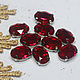 Rhinestones oval 14/10 mm Red in a frame. Rhinestones. agraf. Online shopping on My Livemaster.  Фото №2