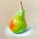 Pear pastel. 15*20 cm, Pictures, Obninsk,  Фото №1