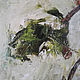 The pear tree and the bird, abstract oil painting on canvas. Pictures. myfoxyart (MyFoxyArt). My Livemaster. Фото №4