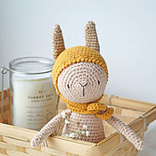 Работы для детей, handmade. Livemaster - original item Crocheted rattle-Autumn Bunny. Handmade.