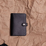 Канцелярские товары handmade. Livemaster - original item Cover for passport model 9 black. Handmade.