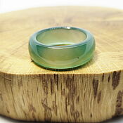Украшения handmade. Livemaster - original item 20.25 r-r Ring green tinted agate (ZTA202587). Handmade.