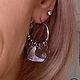 Винтаж: Винтажные  серьги- кольца с подвесками. Серьги винтажные. Lorena.bijoux. Ярмарка Мастеров.  Фото №6