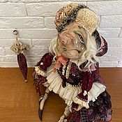 Интерьерная кукла Танюша-белошвейка