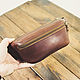 Brown leather Waist Bag. Waist Bag. G.L.A.D.. My Livemaster. Фото №6