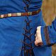 Medieval Fantasy Blue Linen Dress Lagertha. Cosplay costumes. Workshop Sokol. My Livemaster. Фото №4