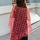 Order Summer linen shawl Pink dream knitting. Bright Shawls by BorchankaZL. Livemaster. . Shawls Фото №3