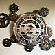 Order Large wall clock 'Steampunk' with rotating gears. KancyrevDecoration. Livemaster. . Skeleton Clocks Фото №3