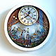 City of Moscow unusual clock-pendulum made of wood with Yuri Dolgoruky, Watch, St. Petersburg,  Фото №1