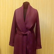 Одежда handmade. Livemaster - original item A light coat of loden clothes cardigan - Beet. Handmade.