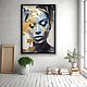 Картина на холсте Африканской девушки Золотое абстрактное искусство. Картины. Картина маслом на холсте Стиль. Ярмарка Мастеров.  Фото №6