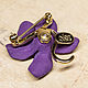 Brooch Joan Rivers 'Violet'. Vintage brooches. Doni di Tempo. Online shopping on My Livemaster.  Фото №2