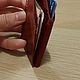 Genuine leather cardholder, business card holder: Brown. Cardholder. kellershop. Online shopping on My Livemaster.  Фото №2