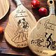 Board with a handle made of solid Beech exclusive engraving you need, Kitchen sets, Orsk,  Фото №1
