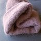 Двойная вязаная шапка из ангоры цвета пыльная роза. Шапки. Вербицкая Екатерина (keva). Ярмарка Мастеров.  Фото №6