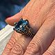 Blue Dream ring with natural topaz and sapphires. Ring. SELENA. My Livemaster. Фото №6
