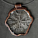 Copper pendant with intaglio 'Helmet of Horror', Pendant, Nizhnij Tagil,  Фото №1