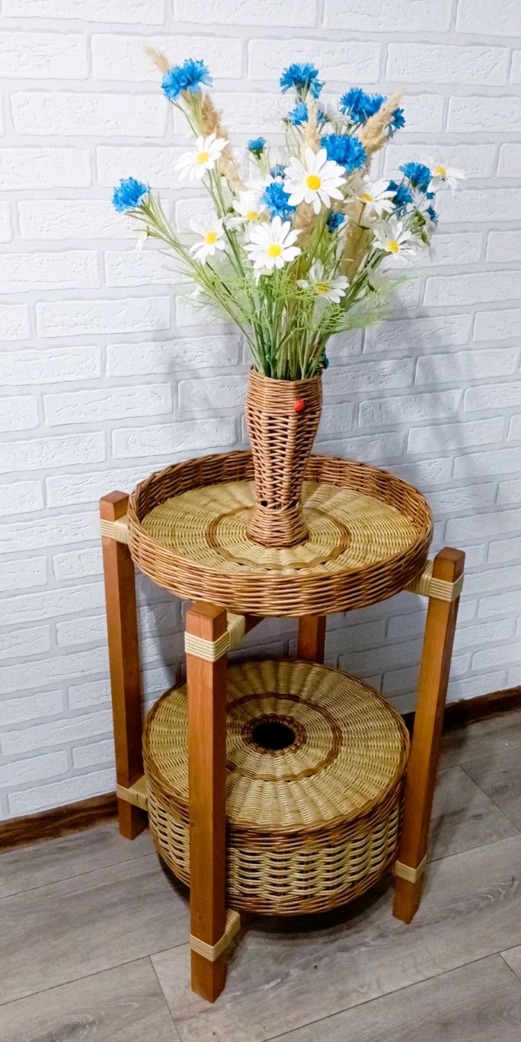 Плетеный столик в интернет-магазине Ярмарка Мастеров по цене 15000 ...