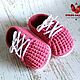 Booties knitted Sneakers sneakers Shoes, Babys bootees, Krasnodar,  Фото №1