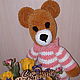 Knitted Teddy Bear Sonia in pajamas. Stuffed Toys. diana-21. Online shopping on My Livemaster.  Фото №2