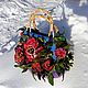 bag felted 'imperial peonies'. Classic Bag. wool gifts. Online shopping on My Livemaster.  Фото №2