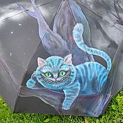 Сова в ромашках - зонт с росписью