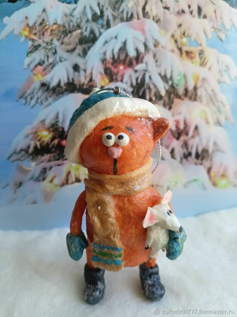 Игрушки из ваты. Котик – купить на Ярмарке Мастеров – SAMW4RU | Игрушки ...