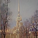 Painting pastel with a view of the Peter and Paul fortress, St. Petersburg, Pictures, St. Petersburg,  Фото №1