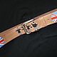 belt leather 'the Beatles and the Union Jack'. Straps. ZERGY. Online shopping on My Livemaster.  Фото №2