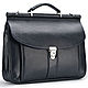Leather briefcase 'ruby' (blue), Brief case, St. Petersburg,  Фото №1