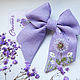 Hairpin Bow - embroidery 'Dandelion', Hairpins, Fryazino,  Фото №1