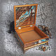 Box 'Irises in stone'. Basket. Handmade with Love. My Livemaster. Фото №4