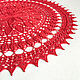 Knitted embossed napkin for coffee table, Doilies, Samara,  Фото №1