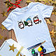 Набор - раскраска на одежде, подарочный набор с футболкой, Наборы для рисования, Санкт-Петербург,  Фото №1