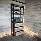 Заказать Стеллаж в стиле Лофт из ЛДСП Л-210. EasyLOFT - мебель лофт по вашим размерам. Ярмарка Мастеров. . Стеллажи Фото №3