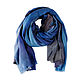 Cashmere Scarf blue pattern color shawl fashion women. Scarves. YUYE. My Livemaster. Фото №6