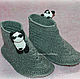 Slippers 'Restless Panda'. Slippers. Shop Natalia Glebovskaya. Online shopping on My Livemaster.  Фото №2