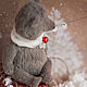 мишка тедди, новый год, подарок на праздник, мишка тедди в подарок, новогодний подарок, мишка мальчик, анна палто