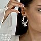 Серьги серебристые крылья silver collection exclusive. Серьги классические. MARIA GUSEVA Fashion Jewelry. Интернет-магазин Ярмарка Мастеров.  Фото №2