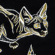 Picture: Black cat Sphinx. graphics. Original. Pictures. Valeria Akulova ART. Online shopping on My Livemaster.  Фото №2