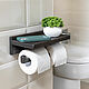 Toilet paper holder for two rolls of dark oak, Holders, Moscow,  Фото №1