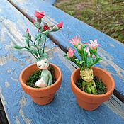 Куклы и игрушки handmade. Livemaster - original item Mandrake sprout, a polymer clay miniature. Handmade.