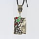 Ethnic Avant-Garde Series pendant #95 with silver corundum HB0053. Pendant. Sunny Silver. My Livemaster. Фото №4