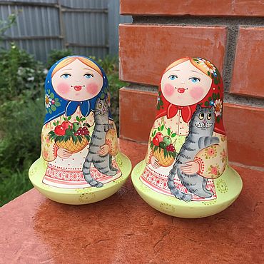 Русский стиль ручной работы. Ярмарка Мастеров - ручная работа Неваляшка музыкальная. Handmade.