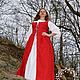 Red dress in Medieval style for a photo shoot. Dresses. Kupava - ethno/boho. Online shopping on My Livemaster.  Фото №2
